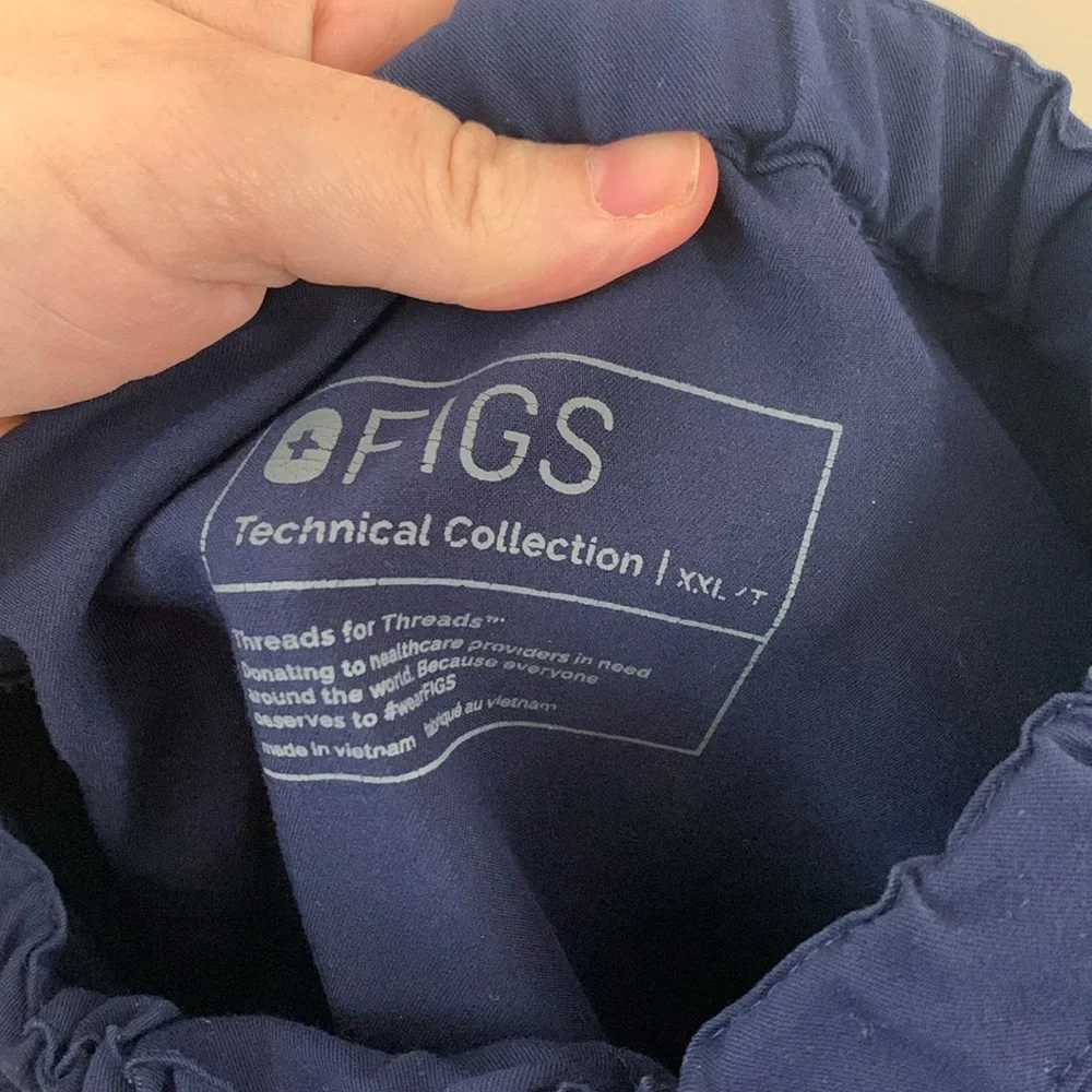 Figs Pisco Basic Scrub Pants Navy Size Extra Extra Large Tall XXLT